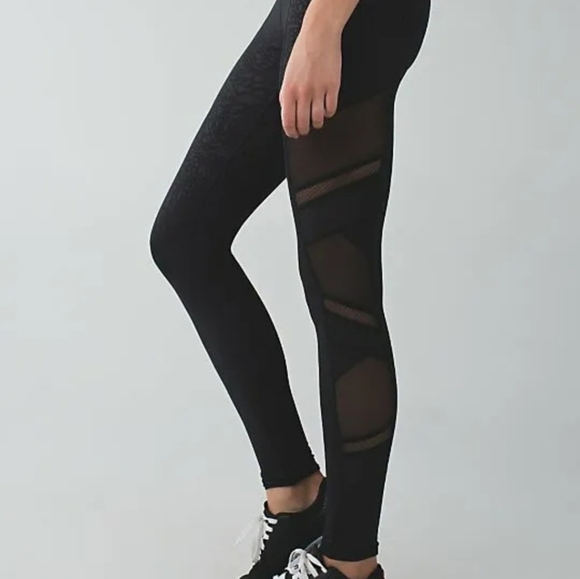 Lululemon Just Breathe Black High Waist Mesh Leggings - Picture 10 of 10